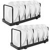JTOOYS 2 PCS Scolapiatti da Appoggio - Scola Piatti Supporti per Piatti, Scolapiatti in Metallo, Multifunzione, Adatti per Armadi da Cucina, Piatti e Coperchi per Pentole