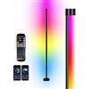 Sunity RGBW Lampada LED da Terra con Telecomando e Controllo Bluetooth APP, Piantana da Terra con 3000K Bianco Caldo Dimmerabile per Sala Giochi, Soggiorno, Camera da Letto