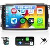 CAMECHO 4G+64G CAMECHO Android 13 Autoradio Carplay per Mercedes Benz Smart Fortwo 2005-2010 con Android Auto, 9 Pollici Touch Radio 2Din con Mirror Link Bluetooth GPS WIFI FM/RDS EQ SWC Retrocamera&MIC