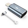 TechMatte Adattatore USB C a Lightning 27W PD Ricarica Rapida Compatibile con iPhone 14/13/12/11 Pro Max Mini/X/XR/XS/SE/8/7/iPad/AirPods,con Corda Anti-perdita (1)