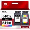 Heroil PG540 XL Nero CL541 XL Colore Cartucce d'inchiostro Sostituzione per Canon 540 PG-540 CL-541 per Canon TS5150 per Pixma MG3600 MG3650S MG3650 MG4250 MX475 TS5100 MG3150 MX535((Nero e Colore)