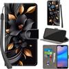 PHINIENLAND Cover per Huawei P20 Lite PU Pelle Custodia Flip Fiori