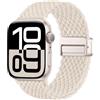 Maledan Intrecciato Cinturino Magnetico in Nylon Solo Loop Compatible with Apple Watch 38-49mm for iWatch Series 10 9 8 7 6 5 4 3 2 1 SE Ultra