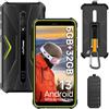 Ulefone Armor X12 Telefono indistruttibile Android 13 Go, 6GB + 32GB/256GB Espandibile IP69K Rugged Smartphone Resistente con 4860 mAh, 13MP+8MP 5,45 HD +, IP68K Impermeabile 4G Dual SIM, NFC/OTG/GPS