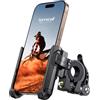 Lamicall Supporto Telefono Bicicletta - [No Blocca la Telecamera] 360° Rotazione, Porta Cellulare Moto Universale, Fissaggio e Rimozione Rapido, per iPhone 17/16/15/14/13/12 e 4,7-7 Smartphone