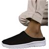 Generisch Ciabatte da uomo e donna, da giardino, estive, da spiaggia, da spiaggia, unisex, traspiranti, chiuse, antiscivolo, scarpe da bagno, Nero , 46 EU