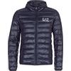 EA7 Emporio Armani Train Core Down - Piumino da uomo con cappuccio Blu marino XXS