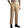 BXCZEDW Pantaloni Gurkha da uomo, pantaloni vintage da uomo in velluto a coste pieghettati, pantaloni a vita alta in stile italiano di Napoli, Kaki, 36W