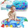 Mallie® Tappetino Tummy Time Neonato, Cuscino Tummy Time Neonato: Tappeto ad Acqua Gonfiabile. Giochi Sensoriali Neonati e Giochi Tummy Time Neonato 0-3 0-6 Mesi. Regalo Nascita Bimbo Bimba