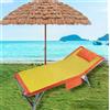 GX GARGIX Telo mare lettino microfibra con angoli tasche con e senza cuscino gonfiabile tinta unita (VTC-3, CON CUSCINO)