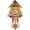 EIOLWJIEO Orologio a campana con ora degli uccelli di facile lettura, melodioso promemoria del tempo, orologio a cucù tradizionale in legno, stile chalet della Foresta Nera, CM002