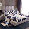 Loussiesd Ocean - Set di lenzuola per bambini, motivo: stella marina, conchiglia, cavalluccio marino, per ragazzi, barca a vela, corallo, 4 pezzi, per letto matrimoniale