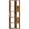 vidaXL Libreria Angolare 5Ripiani Legno Vecchio 50x50x179 cm Legno, libreria ad angolo, libreria, mobile porta libri, libreria a L