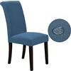 Odot Coprisedie con Schienale 6 Pezzi, Coprisedia Elasticizzati Copri Sedia da Cucina Rimovibili, Impermeabile e Rimovibili,Copri Sedia per Soggiorno,Cucina,Hotel (4 Pezzi,Blu Denim)