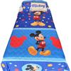 Disney Trapuntino Singolo Primaverile Estivo Personaggi Cartoons Copriletto Trapuntato Leggero Bambini (Mickey)