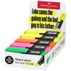 Faber-Castell 154210 - Set di evidenziatori TXTLNER, 10 pennarelli al neon per bambini e adulti