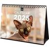 Finocam - Calendario Immagini da Tavolo Internazionale 2025 Layout Mensile Gennaio 2025 - Dicembre 2025 (12 mesi) Cats Internazionale
