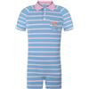 Landofgenie Onesie Pyjamas Mens Manica Corta Cotone Romper Un Pezzo Bodysuit Striped Romper per Gli Uomini Nero XL