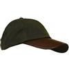 WALKER AND HAWKES Berretto da baseball unisex in cotone cerato - Visiera in pelle - Taglia unica, verde oliva, Taglia unica