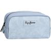 Pepe Jeans Jana, zaini casual, borse da viaggio, blu e beige, realizzati in poliestere e con dettagli in pelle sintetica, di Joumma Bags