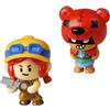 Bizak Brawl Stars Pack 2 figure da 6 cm. in Scatola, Personaggi di Nita e Jessie, (64112015-5)