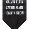 Calvin Klein Hip Brief 3Pk 000NB3607A Slip a Vita Bassa, Nero (Black, Black, Black), M Uomo