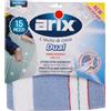 Arix | 15 Dual Panno Pavimenti 50x50 cm, in Cotone Extra Assobente, Panno Pulizia Pavimenti Adatto a Ogni Superficie, Rimuove Lo Sporco più Ostinato, Straccio Pavimenti - 15 Panni