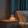 M mimotec - Sveglia per bambini con luce notturna a forma di coniglio, temperatura calda (3000K), design creativo ideale per bambini con finitura rosa. Modello LM9205