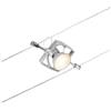 Paulmann CorDuo, punto luce per sistema di cavi per faretti, 94431, Mac II, massima CC 10 Watt, lampade con cavi, estensibile, cromato, opaco, in plastica, GU 5,3, senza lampadine