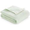 Todocama - Coperta in cotone extra morbida con motivo GOFRE, copriletto multiuso quattro stagioni per divano, letto, federa decorativa e coperta in pile, (verde menta, 120 x 180 cm).
