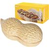 Fisura - Ciotola arachidi. Ciotola antipasto originale. Piatto per snack a forma di arachidi. Ciotola arachidi. Ciotola per frutta secca. 20 x 12 cm.