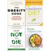 La dieta della longevità, il codice dell'obesità e come non morire, raccolta di 4 libri dell'autore di best seller - Dott. Valter Longo, Dott. Jason Fung, Michael Greger e Gene Stone