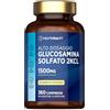 Horbäach Glucosamina Solfato 1500 mg 2KCl | 360 Compresse | Integratore Alimentare ad Alto Dosaggio | Glucosamine Sulphate Supplement | by Horbaach