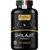 RAIBU Shilajit Himalayano Puro - 120 Capsule di Shilajit Puro con 50% Acido Fulvico - 1300 mg per Dose Giornaliera - Testato in Laboratorio, Alta Dose e Biodisponibilità - Energetico, Vitalità - Raibu