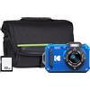 Kodak PIXPRO WPZ2 - Borsa per fotocamera con scomparto e scheda microSD da 32 GB, colore: Blu