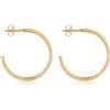 day berlin day.berlin Orecchini a cerchio da donna Round, diametro 3cm, Creoli rotondi in acciaio inox placcato oro 18k, argento e oro rosa