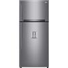 LG GTF744PZPED Frigorifero doppia porta, Classe E, 509L, Wi-Fi, Dispenser acqua, Inox GARANZIA ITALIA