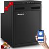 AAOBOSI Frigo Portatile 45L, Frigo da Campeggio con APP, Frigorifero Per Caravan con Luci LED, 12/24V DC, -20 °C a 20 °C, Per Auto, Camion, SUV, Camper, Barche, Campeggio e Viaggi