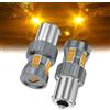 Teguangmei 1156 BA15S P21W Lampadine LED 23W 12V Super Luminoso Giallo Ambra Canbus Sensa Errore Anti Hyper Flash 1141 7506 1003 Luci di Svolta, 2 Pezzi