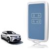 TOOMUME Cover Chiave Silicone, Custodia Chiave Adatto per Renault Captur Clio Kadjar Megane Arkana Austral Zoe Scenic Talisman Dacia Duster, Copri Chiave Bordo Oro & Argento Texture Pelle