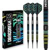 RED DRAGON Darts - Dragonfly 95-95% Tungsteno - 18g Barile / 20g Peso Pieno Punta Morbida Set di Freccette con voli e aste per Freccette