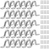 JAWAI 30 Pezzi Occhiello Pad per Kayak, Pad Eye In Acciaio Inox, Kayak Deck Loops Occhielli, con 60 Vite, Cinghie a Occhiello in Acciaio Inox, per Legare Kayak Ponte Punto di Ancoraggio(4MM, Argento)