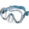 SEAC Sunrise, Maschera Monolente in Vetro Temperato per Immersione e Snorkeling con Fibbia 3D, con Testiera in Tessuto o Silicone
