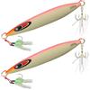 WASAGA Profondo Affondamento mare Esche da Pesca, WASAGA 80g/100g/120g/150g/200g/250g/300g Spinner pesce Esca Perfetto per il Nastro di Pesce e Tonno Salmone Cernia Merluzzo & Jigging Lure