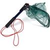 Namaka® Micro Guadino da Pesca Richiudibile - Testa Triangolare in Metallo - Maglia Anti-Gancio 6 mm - Manico Alluminio Antiscivolo
