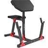 Marbo Sport - Supporto Larry Scott per bicipiti e tricipiti - Modello MH-L105 - Struttura Solida e Durevole - Schienale Regolabile in 5 Posizioni - Ideale per l'allenamento a casa - Nero