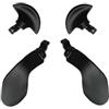 Dakexiong 4PCS Metal Back Paddles for PS5 DualSense Edge Controller, Replacement Rear Paddles for PS5 Dualsense Edge Controller Rear Parts,Interchangeable Metal Rear for PS5 Dualsense Edge Controller, Black
