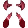 Peixiong 4Pcs Back Paddles for PS5 DualSense Edge Controller, Replacement Rear Paddles for PS5 Edge Controller Rear Parts,Interchangeable Metal Rear for PS5 Edge Controller (Red)