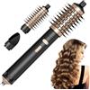 CISSIYOG Spazzola asciugacapelli 3 in 1, asciugacapelli ionico da 850 W con spazzola ad aria calda rotante da 38/50 mm e asciugacapelli per asciugare, lisciare e modellare, testina della spazzola rimovibile