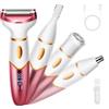 Fuutilake Rasoio elettrico multifunzione 4 in 1 da donna, impermeabile, ricaricabile, rasoio elettrico per donne per corpo, sopracciglia, ascelle, naso e viso